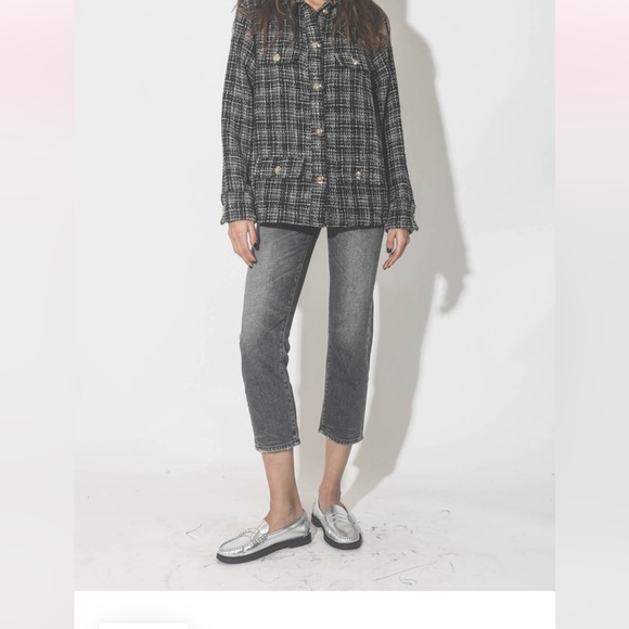 *Corey Anine Bing metallic tweed jacket. Medium - Picture 6 of 14